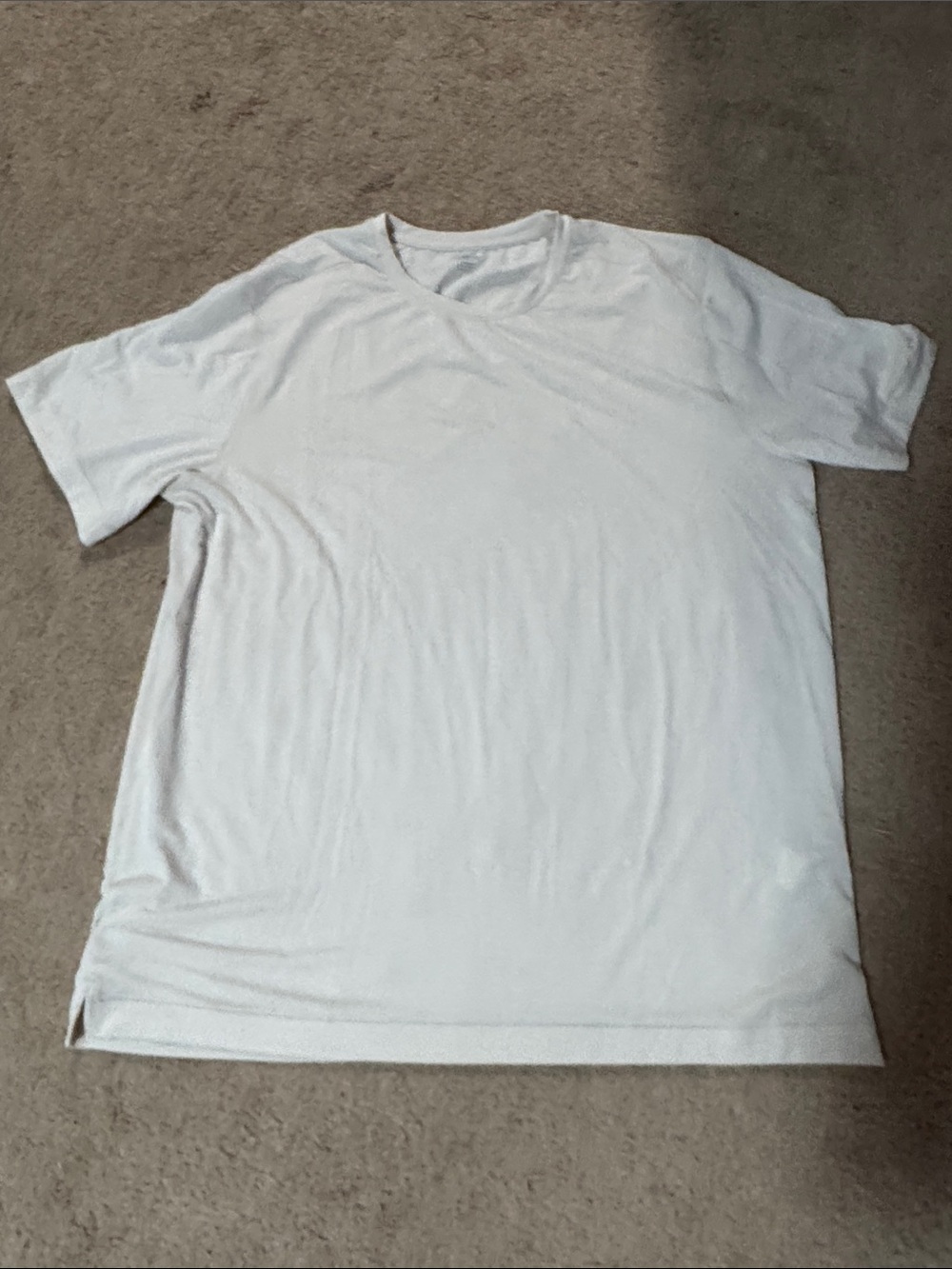 Old Navy White Short-Sleeve Crew Neck T-Shirt